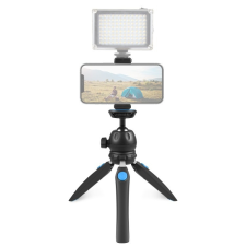 PULUZ Okostelefon/ Mobil Mini Vlog Tripod -22cm Állvány (Kék) tripod