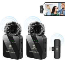 PULUZ Vezeték nélküli Mikrofon Kit (Apple Lightning csatlakozás) | 2+1 kameramikrofon