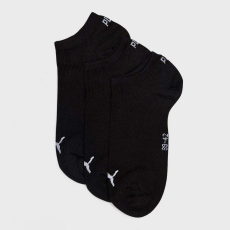 Puma 3 páros csomagolású sneaker uniszex zokni, fekete-szürke