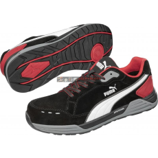 Puma 644630 PUMA Védőcipő (42) - AirTwist Blk Red Low S3 ESD HRO SRC