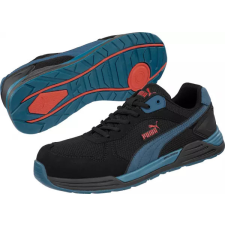 Puma 644660 PUMA Védőcipő (45) - Frontside BLK/BLU Low S1P ESD HRO SRC munkavédelmi cipő