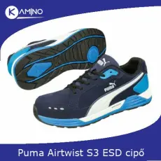 Puma Airtwist Blue low S3S ESD FO HRO SR munkavédelmi cipő