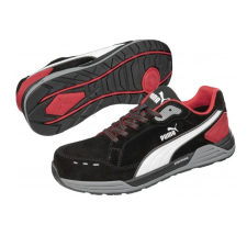 Puma Airtwist Red Low S3 ESD HRO SRC munkavédelmi cipő (fekete, piros, 45) munkavédelmi cipő