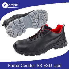 Puma Condor black S3 ESD védőcipő munkavédelmi cipő