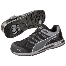 Puma Elevate Knit Black S1P ESD HRO SRC védőcipő (fekete*, 47) munkavédelmi cipő