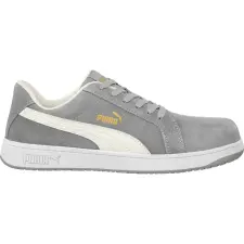 Puma iconic suede grey low S1PL esd FO HRO SR munkavédelmi cipő (44) munkavédelmi cipő