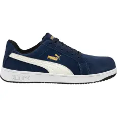 Puma iconic suede navy low S1PL esd FO HRO SR munkavédelmi cipő (39)