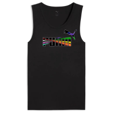 Puma LOVE UNITED Tank férfi ujjatlan póló, fekete-színes logó, S25 férfi póló