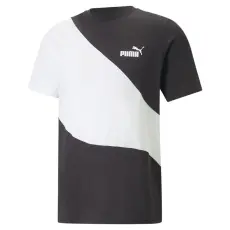 Puma POWER CAT Tee férfi póló Puma Black-Puma White