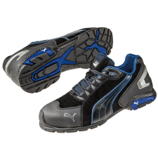 Puma Rio Black Low S3 Védőcipő (fekete/kék/szürke, 47) munkavédelmi cipő