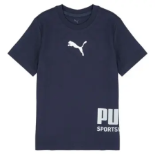 Puma Rövid ujjú pólók PUMA SPORT Graphic Tee Tengerész 9 / 10 Jahre gyerek póló