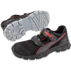 PUMA Safety Aviat Low ESD SRC 640891-41 ESD biztonsági cipő S1P Méret: 41 Fekete, Piros 1 pár (640891-41)