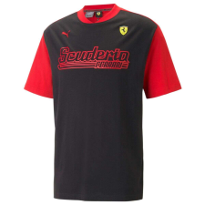 Puma Scuderia Ferrari Race Statement férfi póló, fekete-piros, 2023 férfi póló
