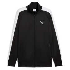 Puma T7 Always On férfi cipzáros pulóver, fekete-fehér, S25 férfi pulóver, kardigán