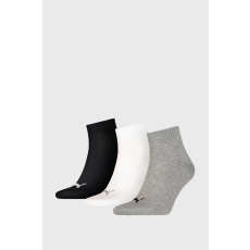 Puma unisex zokni - 3pár/csomag - szürke-fehér-fekete (fekete/fehér/szürke, 42)