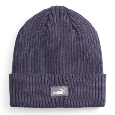 Puma uniszex Classic Cuff téli kötött sapka, matrózkék-sötétszürke-fehér, S24