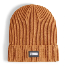 Puma uniszex Ribbed Classic Cuff téli kötött sapka, caramel latte-fehér, S24