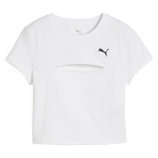 Puma Wardrobe Ess Cut-out Baby Tee 63116402 Női Póló Fehér XL