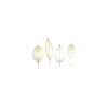  Pure Gold Leaves papírszalvéta 33x33cm, 20db-os