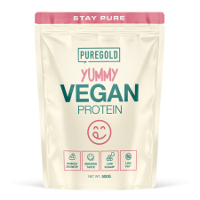 PureGold Yummy Vegan Protein italpor - White Chocolate Peanut 500g vitamin és táplálékkiegészítő