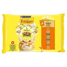 Purina Állateledel alutasakos PURINA Friskies macskáknak csirke-kacsa-lazac-pulyka 4x85g macskaeledel