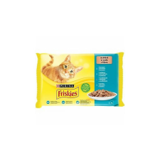 Purina Állateledel alutasakos PURINA Friskies macskáknak lazac-tonhal-tőkehal-szardínia 4x85 g macskaeledel