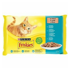 Purina Állateledel alutasakos PURINA Friskies macskáknak lazac-tonhal-tőkehal-szardínia 4x85g macskaeledel