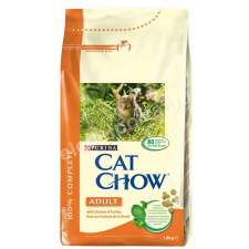 Purina Cat Chow Adult with Chicken &amp; Turkey 15 kg macskaeledel