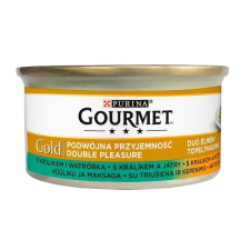 Purina Gourmet Gold Duó Élmény nyúllal és májjal 85 g macskaeledel
