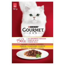Purina Gourmet Mon Petit Kacsával/Csirkével/Pulykával 6x50g macskaeledel