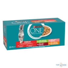 PURINA ONE 40x85g Sterilcat marhával/lazaccal/pulykával/csirkével nedves macskaeledel macskaeledel
