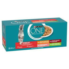 PURINA ONE STERILCAT 40x85g lazac+sárgarépa, csirke zöldbabbal, marhahús+sárgarépa, pulyka zöldbabbal macskaeledel