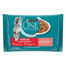  Purina ONE STERILCAT Lazaccal és Sárgarépával 4x85 macskaeledel