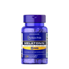 Puritan s Pride Melatonin 5 mg (120 Tabletta) vitamin és táplálékkiegészítő