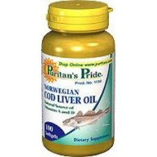 Puritans Pride Norvégiai tőkehalmáj olaj 415mg vitamin és táplálékkiegészítő