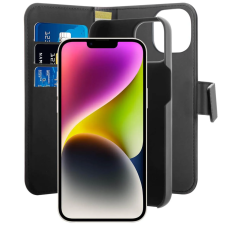 Puro Book Apple iPhone 14 Plus Magsafe Flip Tok - Fekete (PUIPC1467BKMAG1BLK) tok és táska