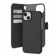 Puro Eco-Leder Wallet Apple iPhone 15 Plus Flip Tok - Fekete (PUIPC1567BOOKC3BLK) tok és táska