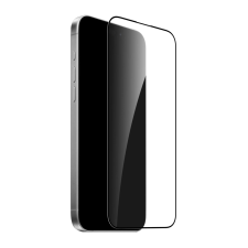 Puro Frame edzett üveg kijelzővédő fekete szegéllyel iPhone 16 Pro mobiltelefon kellék