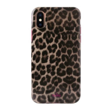 Puro Glam Leopard Cover iPhone Xs/X rózsaszín limitált kiadású tok tok és táska