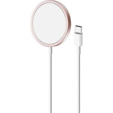Puro MagSafe Wireless Qi töltő - Rózsaszín (15W) (CUSBCMAG1ROSE) mobiltelefon kellék