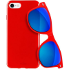Puro Sunny Kit Tok iPhone 7/8 SE 2020 / SE 2022 Piros Tok + Napszemüveg (23569-uniw)