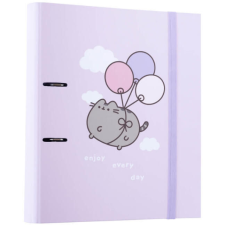 Pusheen cicás gyűrűskönyv A/4, 2 gyűrűs, Moments, lila gyűrűskönyv