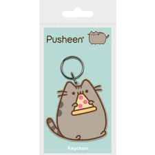 Pusheen gumis kulcstartó pizzával kulcstartó