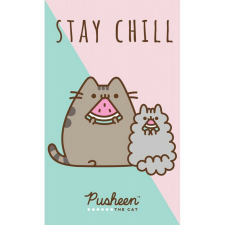Pusheen Stay Chill kéztörlő, arctörlő, törölköző 30x50 cm babatörülköző, kifogó