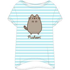  Pusheen Striped női rövid hálópóló M gyerek póló