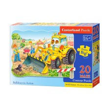  Puzzle 20 db. MAXI buldózer akcióban puzzle, kirakós