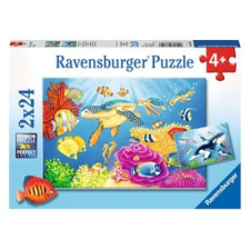  Puzzle 2x24 db - Színes víz alatti világ puzzle, kirakós