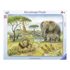  Puzzle 30 db - Afrikai állatvilág puzzle, kirakós