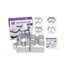  Puzzle alakú fém tortaforma 4 db sütés és főzés