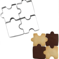  Puzzle fém kiszúró 4 db/ csomag sütés és főzés